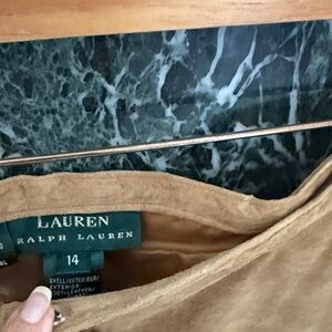 Ralph Lauren Camel Leather Outerwear